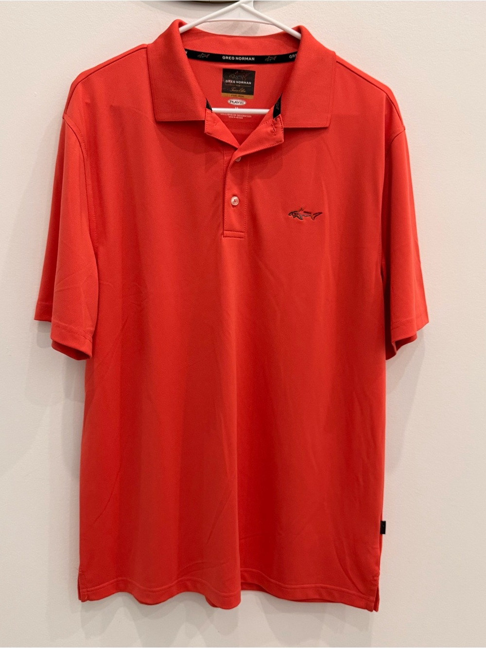 Greg Norman Collection Men's Coral Polo Shirt